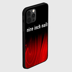 Чехол для iPhone 12 Pro Max Nine Inch Nails Red Plasma, цвет: 3D-черный — фото 2