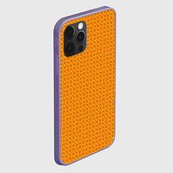 Чехол для iPhone 12 Pro Max Оранжевые классические узоры, цвет: 3D-серый — фото 2