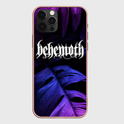 Чехол для iPhone 12 Pro Max Behemoth Neon Monstera, цвет: 3D-светло-розовый