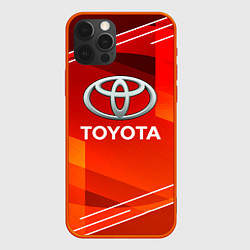 Чехол для iPhone 12 Pro Max Toyota Abstraction Sport, цвет: 3D-красный