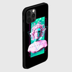 Чехол для iPhone 12 Pro Max Бюст Горгоны, цвет: 3D-черный — фото 2