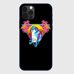 Чехол для iPhone 12 Pro Max Неоновый Малыш Чимс, цвет: 3D-черный