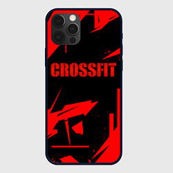 Чехол для iPhone 12 Pro Max Кроссфит - красная абстракция, цвет: 3D-черный