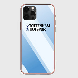Чехол для iPhone 12 Pro Max Tottenham hotspur Голубые полосы, цвет: 3D-светло-розовый