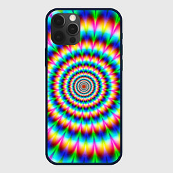 Чехол iPhone 12 Pro Max Радужная оптическая иллюзия