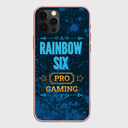 Чехол для iPhone 12 Pro Max Игра Rainbow Six: pro gaming, цвет: 3D-светло-розовый