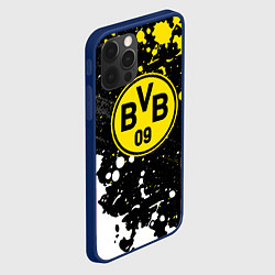 Чехол для iPhone 12 Pro Max Borussia Краска, цвет: 3D-тёмно-синий — фото 2