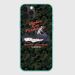 Чехол iPhone 12 Pro Max Рыболовный камуфляж