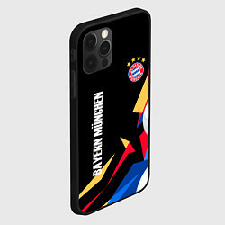 Чехол для iPhone 12 Pro Max Bayern munchen Sport - цветные геометрии, цвет: 3D-черный — фото 2