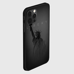 Чехол для iPhone 12 Pro Max LIBERTY - СТАТУЯ СВОБОДЫ, цвет: 3D-черный — фото 2