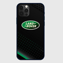 Чехол для iPhone 12 Pro Max Land rover Зелёная абстракция, цвет: 3D-черный