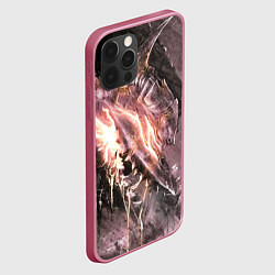 Чехол для iPhone 12 Pro Max Берсерк Гатс В Доспехах Извергает Огонь, цвет: 3D-малиновый — фото 2