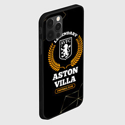 Чехол для iPhone 12 Pro Max Лого Aston Villa и надпись legendary football club, цвет: 3D-черный — фото 2