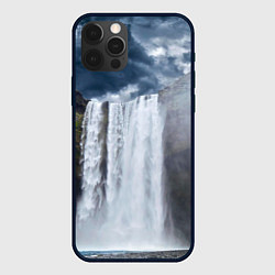 Чехол для iPhone 12 Pro Max Водопад Скогафосс, цвет: 3D-черный