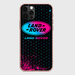 Чехол для iPhone 12 Pro Max Land Rover - neon gradient, цвет: 3D-светло-розовый