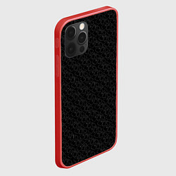 Чехол для iPhone 12 Pro Max Little Ghosts on black, цвет: 3D-красный — фото 2