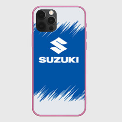 Чехол для iPhone 12 Pro Max Suzuki - sport, цвет: 3D-малиновый