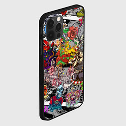 Чехол для iPhone 12 Pro Max Цветное граффити и татуировки, цвет: 3D-черный — фото 2