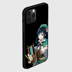 Чехол для iPhone 12 Pro Max Венти : Анемо архонт - Геншин, цвет: 3D-черный — фото 2