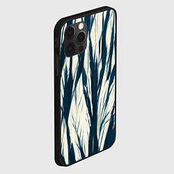 Чехол для iPhone 12 Pro Max Синие рваные полосы, цвет: 3D-черный — фото 2