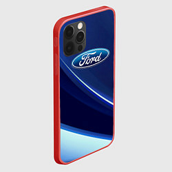 Чехол для iPhone 12 Pro Max Ford - абстракция, цвет: 3D-красный — фото 2