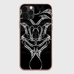 Чехол для iPhone 12 Pro Max Татуированный боец, цвет: 3D-светло-розовый