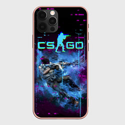 Чехол для iPhone 12 Pro Max CS GO - Skin, цвет: 3D-светло-розовый