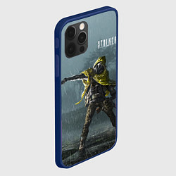 Чехол для iPhone 12 Pro Max STALKER Одиночка Возле Аномалии, цвет: 3D-тёмно-синий — фото 2