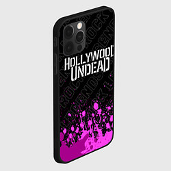 Чехол для iPhone 12 Pro Max Hollywood Undead rock legends: символ сверху, цвет: 3D-черный — фото 2