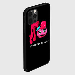 Чехол для iPhone 12 Pro Max Мамочка длинные ноги пиксель, цвет: 3D-черный — фото 2
