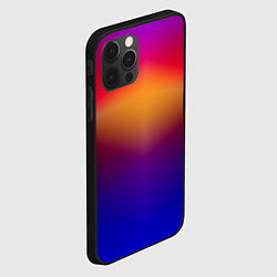 Чехол для iPhone 12 Pro Max Красно-синий градиентный узор, цвет: 3D-черный — фото 2