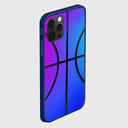 Чехол для iPhone 12 Pro Max Градиентный баскетбольный мяч, цвет: 3D-тёмно-синий — фото 2