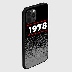 Чехол для iPhone 12 Pro Max 1978 - в красной рамке на темном, цвет: 3D-черный — фото 2