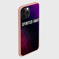 Чехол для iPhone 12 Pro Max Spirited Away gradient space, цвет: 3D-светло-розовый — фото 2