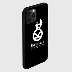 Чехол для iPhone 12 Pro Max Kingsman logo, цвет: 3D-черный — фото 2