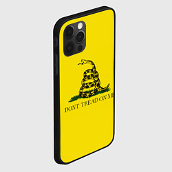 Чехол для iPhone 12 Pro Max Dont tread on me или Гадзденская змея, цвет: 3D-черный — фото 2