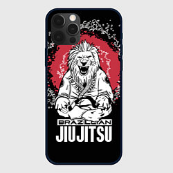 Чехол для iPhone 12 Pro Max Jiu-Jitsu red sun Brazil, цвет: 3D-черный