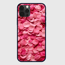 Чехол для iPhone 12 Pro Max Лепестки прекрасных роз, цвет: 3D-черный