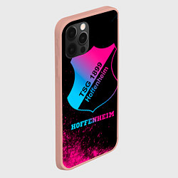 Чехол для iPhone 12 Pro Max Hoffenheim - neon gradient, цвет: 3D-светло-розовый — фото 2