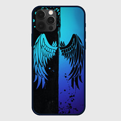 Чехол для iPhone 12 Pro Max Крылья инь янь, цвет: 3D-черный