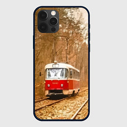 Чехол для iPhone 12 Pro Max Одинокий трамвай - Россия, цвет: 3D-черный