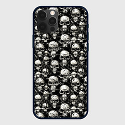 Чехол для iPhone 12 Pro Max Череп с оскалом, цвет: 3D-черный