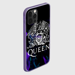 Чехол для iPhone 12 Pro Max Queen пламя неон, цвет: 3D-серый — фото 2