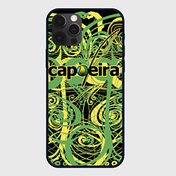 Чехол для iPhone 12 Pro Max Capoeira pattern, цвет: 3D-черный