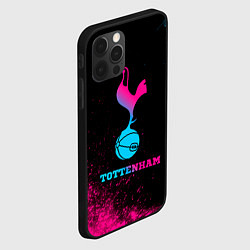 Чехол для iPhone 12 Pro Max Tottenham - neon gradient, цвет: 3D-черный — фото 2