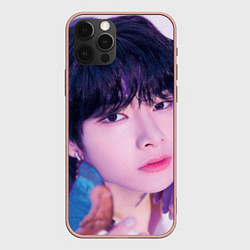 Чехол для iPhone 12 Pro Max Stray Kids 2nd World Tour Maniac I N, цвет: 3D-светло-розовый