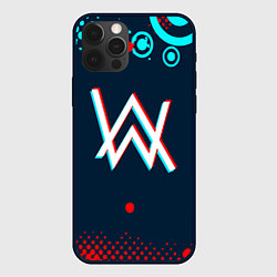 Чехол для iPhone 12 Pro Max Alan walker - неон, цвет: 3D-черный
