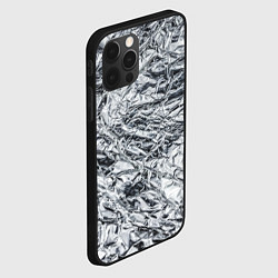 Чехол для iPhone 12 Pro Max Фольга и серебро в модном дизайне, цвет: 3D-черный — фото 2