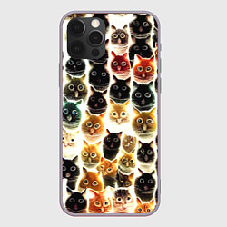 Чехол iPhone 12 Pro Max Паттерн-котики