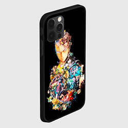 Чехол для iPhone 12 Pro Max Все арки - One Punch Man, цвет: 3D-черный — фото 2